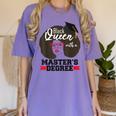 Queen Masters Degree Graduation Social Work MSW MPH Women's Comfort Colors T-Shirt Violet