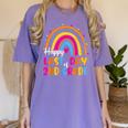 Rainbow Last Day Of 2nd Grade Teacher Student Graduation For Men Women Kids Women's Comfort Colors T-Shirt Violet