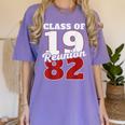 Reunion 1982 Class Of 1982 Reunion 82 Graduation 1982 Women's Comfort Colors T-Shirt Violet