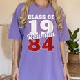Reunion 1984 Class Of 1984 Reunion 84 Graduation 1984 Women's Comfort Colors T-Shirt Violet