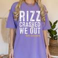Rizz Crashed We Out 5th Grade Graduation Fifth Graders Women's Comfort Colors T-Shirt Violet