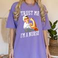 Rosie Riveter Nurse Shirt Nurse Graduation Shirt Women's Comfort Colors T-Shirt Violet