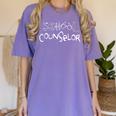 School Counselor t Shirt Teacher Graduation Outfit Idea Men Women Women's Comfort Colors T-Shirt Violet