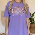 School Nurse Appreciation Rainbow Graduation Medical Nursing Women's Comfort Colors T-Shirt Violet