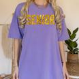 SEN18R Senior 2018 High School Graduation Party T-Shirt Women's Comfort Colors T-Shirt Violet