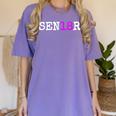 Senior 2018 TShirt Graduation Class Of 2018 Tee Shirt Women's Comfort Colors T-Shirt Violet