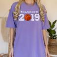 Senior 2019 Basketball Shirt Graduation Class Of 2019 Stars Women's Comfort Colors T-Shirt Violet