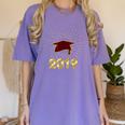 Senior 2019 Graduation Shirt Burgundy Gold Class Colors G23 Women's Comfort Colors T-Shirt Violet