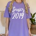 Senior 2019 Shirt Graduation For Adult Men Women's Comfort Colors T-Shirt Violet