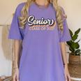 Senior 2021 Grad Shirt Retro 2021 Graduation Women's Comfort Colors T-Shirt Violet