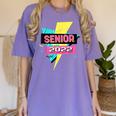 Senior 2022 Graduation Class Of 2022 Retro 90's Graduation Women's Comfort Colors T-Shirt Violet