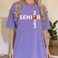 Senior 2023 Basketball Graduation Party Women's Comfort Colors T-Shirt Violet