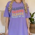 SENIOR 2023 Retro Class Of 2023 Seniors Graduation 23 Hippie Women's Comfort Colors T-Shirt Violet