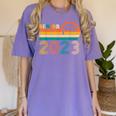 Senior 2023 Retro Class Of 2023 Seniors Graduation 23 Women's Comfort Colors T-Shirt Violet