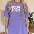 Senior 2024 Class Of 2024 Seniors Graduation 2024 Senior 24 Women's Comfort Colors T-Shirt Violet