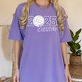 Senior 2025 Volleyball Mom High School Graduation Outfit Pro Women's Comfort Colors T-Shirt Violet