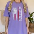 Senior 2026 American Flag Shirt USA Graduation Class Of 2026 Women's Comfort Colors T-Shirt Violet