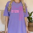 Senior 2026 Class Of 2026 Coquette Bow Graduation 2026 Women's Comfort Colors T-Shirt Violet