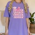 Senior 2026 Class Of 2026 Cute Coquette Pink Bow Graduation Women's Comfort Colors T-Shirt Violet