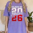 Senior 2026 Class Of 2026 Graduation 2026 Senior 26 Graduate Women's Comfort Colors T-Shirt Violet