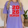 Senior 2026 Class Of 2026 Graduation Women's Comfort Colors T-Shirt Violet