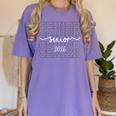 Senior 2026 Class Of 2026 School Year Graduation Men Women Women's Comfort Colors T-Shirt Violet