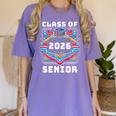 Senior 2026 Class Of 2026 Seniors Graduation 2026 Senior Women's Comfort Colors T-Shirt Violet