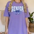 Senior 2026 Class Of 2026 Toile Coquette Bow Graduation 2026 Women's Comfort Colors T-Shirt Violet