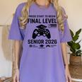 Senior 2026 Final Level Gamer Graduation 2026 Women's Comfort Colors T-Shirt Violet
