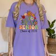 Senior 2026 Graduate Class Of 2026 Wildflowers Graduation Women's Comfort Colors T-Shirt Violet