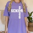 Senior 2026 Soccer Player Class Of 2026 Senior Graduation Women's Comfort Colors T-Shirt Violet