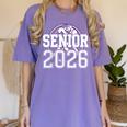 Senior 2026 Wrestling Class Of 2026 Wrestler Graduation Women's Comfort Colors T-Shirt Violet