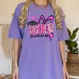Senior 2027 Class Of 2027 Coquette Girl Pink Graduation 2027 Women's Comfort Colors T-Shirt Violet