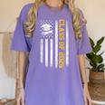 Senior 26 Class Of 2026 American Flag Graduation 2026 Women's Comfort Colors T-Shirt Violet