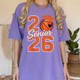 Senior Basketball Class Of 2026 Crew Basketball Graduation Women's Comfort Colors T-Shirt Violet