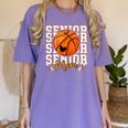Senior Basketball Mom 2026 Basketball Graduation Women's Comfort Colors T-Shirt Violet