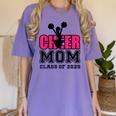 Senior Cheerleader Mom Cheer Class Of 2025 Graduation Women Women's Comfort Colors T-Shirt Violet