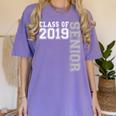 Senior Class Of 2019 19 Shirt High School Graduation Women's Comfort Colors T-Shirt Violet