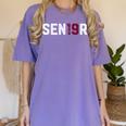 Senior Class Of 2019 Graduation Shirt Graduate Women's Comfort Colors T-Shirt Violet