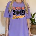 Senior Class Of 2019 Tshirt Graduation Students Hockey Women's Comfort Colors T-Shirt Violet