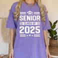 Senior Class Of 2025 Shirt High School Graduation 2025 Women's Comfort Colors T-Shirt Violet