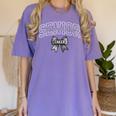 Senior Class Of 2026 Cheerleading Coquette Bow Graduation Women's Comfort Colors T-Shirt Violet