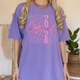 Senior Class Of 2026 Coquette Bow Graduation 2026 Girl Women Women's Comfort Colors T-Shirt Violet
