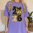 Senior Class Of 2026 Senior Girl Graduation Cap Coquette Bow Women's Comfort Colors T-Shirt Violet