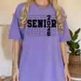 Senior Class Of 2026 Varsity Text Graduation Women's Comfort Colors T-Shirt Violet