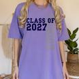 Senior Class Of 2027 Graduation Year High School & College Women's Comfort Colors T-Shirt Violet