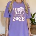 Senior Dad Class Of 2026 Graduate Baseball 2026 Graduation Women's Comfort Colors T-Shirt Violet