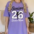 Senior Dance Mom Class Of 2026 Dancer Daughter Graduation Women's Comfort Colors T-Shirt Violet