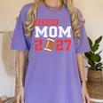 Senior Football Mom 2027 Team Class Of 2027 Graduation Mom Women's Comfort Colors T-Shirt Violet