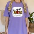 Senior Football Mom Class Of 2025 Graduation Graduate Women's Comfort Colors T-Shirt Violet